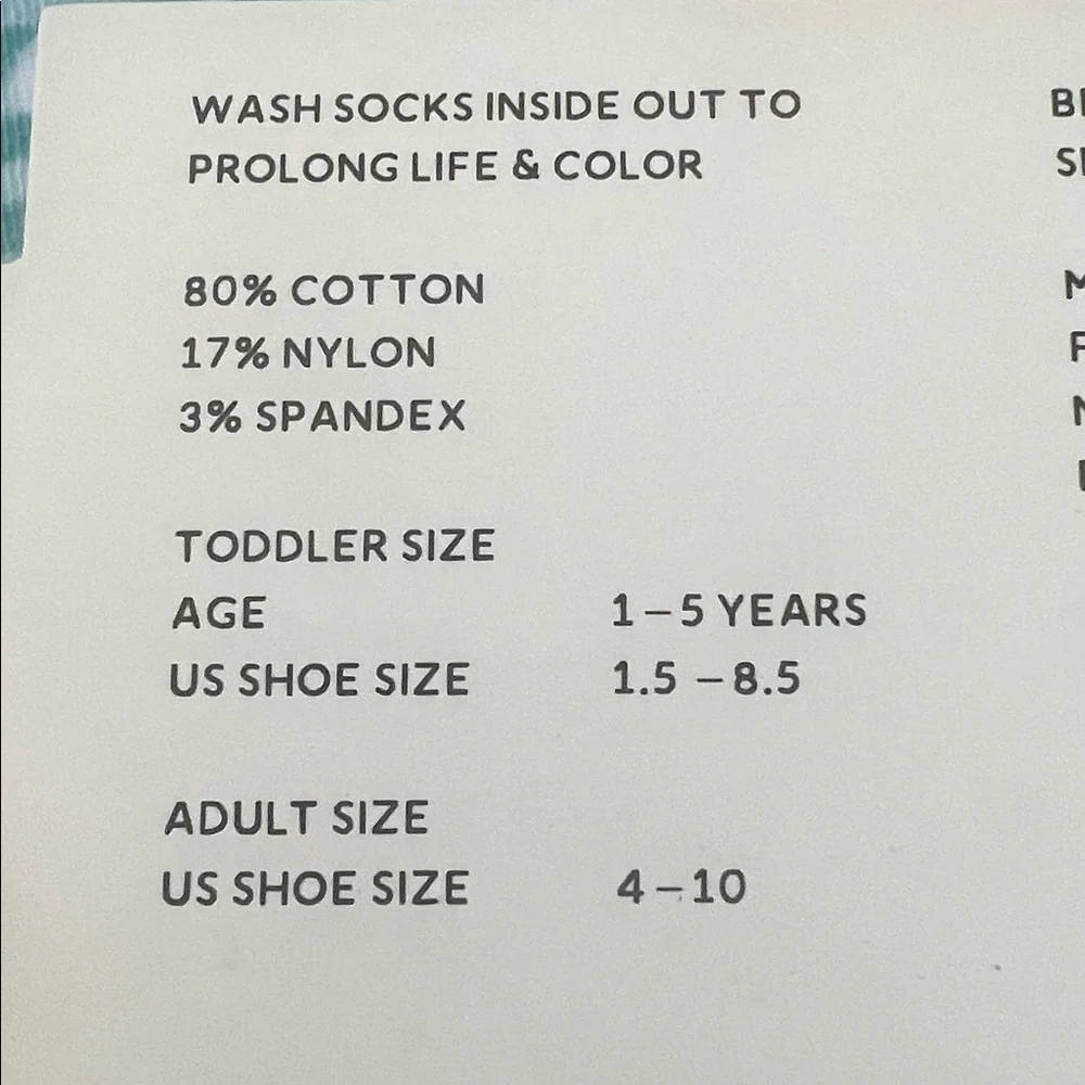 NWT- BELLAS MOMMY & LIL’ SWEETHEART Aqua Striped MERMAID Socks 2 PAIRS